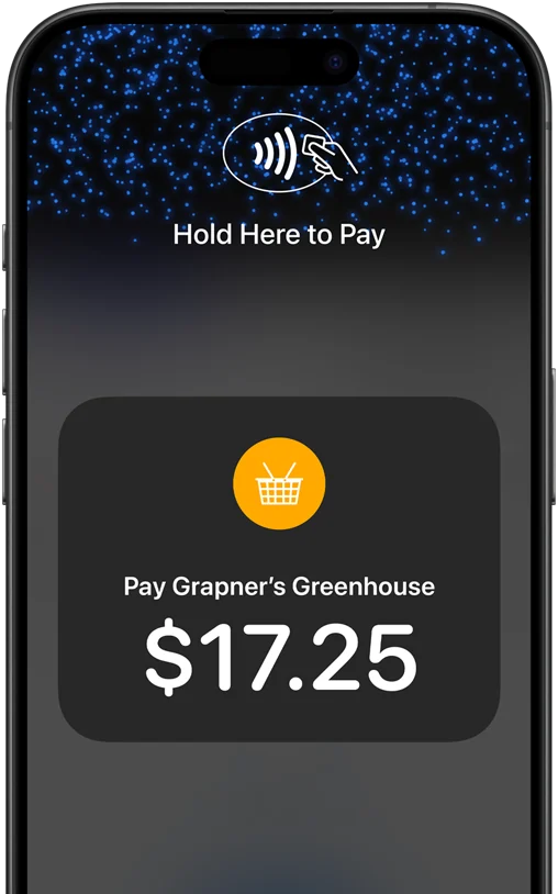 The Tap to Pay on iPhone payment screen on an iPhone